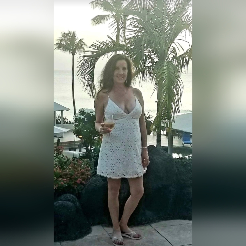 WHITE EYELET SUMMER DRESS